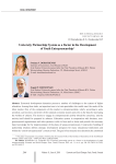 University partnership system as a factor in the development of youth entrepreneurship
