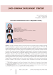 Structural transformation issues in regional economy