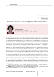 Criteria and resources for social adaptation of Russia's population