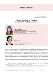 Financial behavior of the population during the 2014-2015 economic crisis