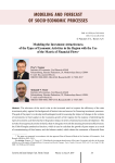 Modeling the investment attractiveness of the types of economic activities in the region with the use of the matrix of financial flows
