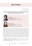 Analyzing and classifying the implications of employment precarization: individual, organizational and social levels
