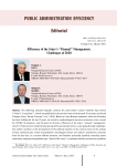 Efficiency of the state's “manual” management. Challenges of 2020