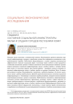 Состояние социальной инфраструктуры малых и средних городов Республики Коми