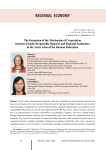The formation of the mechanism of cooperation between socially responsible business and regional authorities in the Arctic zone of the Russian Federation