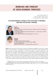 Assessing population's quality of life on the basis of intelligent algorithms and dynamic modeling