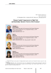 Human capital competencies in high-tech and knowledge-intensive sectors of the economy