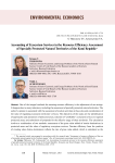 Accounting of ecosystem services in the resource efficiency assessment of specially protected natural territories of the Komi Republic