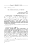 The origins of conflict theory