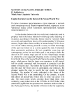 English literature on the theme of the Second World War