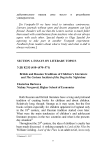 British and Russian traditions of children's literature and The curious incident of the dog in the night-time