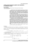 Correlations between elements and sequences in a numerical prism