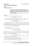 Cauchy fractional derivative