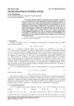 On one equation of internal waves