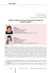 Working conditions as a factor of increasing its productivity in Russia's regions