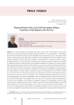 Financial results of the local self-government reform. Experience of the regions of the Far East