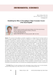 Identifying the effect of decoupling in major economic sectors of the Komi Republic