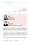 Methodology for assessing the effectiveness of citizen electronic participation in socio-political processes