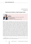 Production and circulation in a simple exchange economy