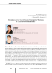 Determinants of the trust of Russian municipalities’ residents in local self-government bodies