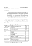 Mathematical modelling economy