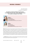 Development of small and medium-sized enterprises in the regions of Russia: cluster analysis taking into account the economic development of the territory