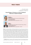 Financial balances of territories as a tool for modeling the effectiveness of spatial development