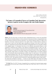 The impact of geographical factors on expanding trade interactions between countries (on the example of the Asia-Pacific region)