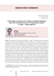 On the impact of exports on the number of employed population and on the professional structure of employment in Russia: an input - output approach