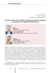 The impact of precarity on quality of employment and living standards of households of the middle generation workers