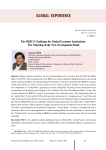 The BRICS challenge for global economy institutions. The meaning of the new development bank