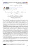 Overcoming the Academic Failure of Students as a Priority of Educational Policy: The Case of Russia