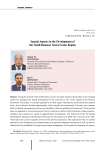 Spatial aspects in the development of the small business sector in the region