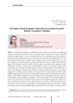 The impact of road transport connectivity on economic growth of regions: econometric modeling