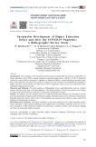 Sustainable Development of Higher Education before and after the COVID-19 Pandemic: A Bibliographic Review Study