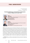 Evaluating the effectiveness of national project implementation in Russia: Findings from an expert survey