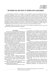 Mathematical methods of seismic risk assessment