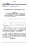 To substantiate Mach's principle