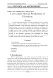 Low-Grade Heat in Production of Electricity
