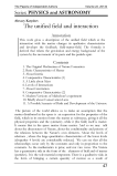 The unified field and interaction