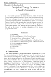 Analysis of Energy Processes in Searle's Generator