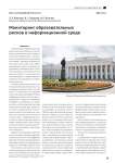 Мониторинг образовательных рисков в информационной среде