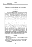 Alternative to the theory of inversible processes
