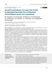 Биодеградируемый сосудистый протез, модифицированный RGD-пептидами: экспериментальное исследование