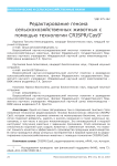 Редактирование генома сельскохозяйственных животных с помощью технологии CRISPR/CAS9