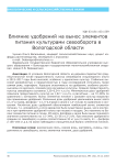 Влияние удобрений на вынос элементов питания культурами севооборота в Вологодской области