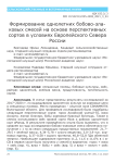 Формирование однолетних бобово-злаковых смесей на основе перспективных сортов в условиях европейского севера России