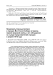Продовольственный вопрос в городах Восточной Сибири в период Первой мировой войны и его обсуждение на съезде представителей городов в апреле 1916 года