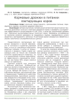 Кормовые дрожжи в питании лактирующих коров