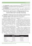 Влияние доильного оборудования на качественный состав молока